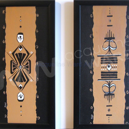 African Panels Acrylic on Canvas